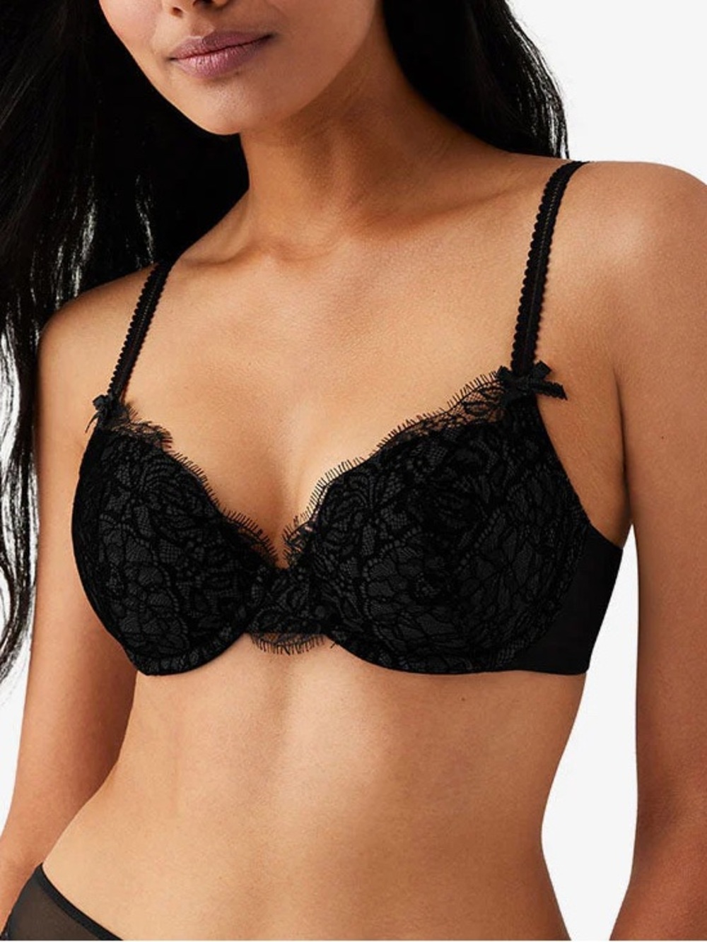 B. Tempt’d It’s On Contour Black Lace Bra